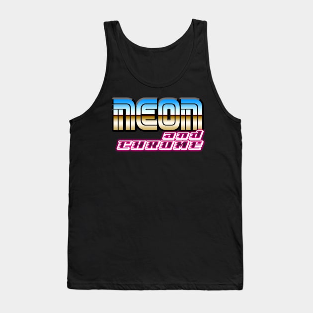 Neon and Chrome Tank Top by psychoandy